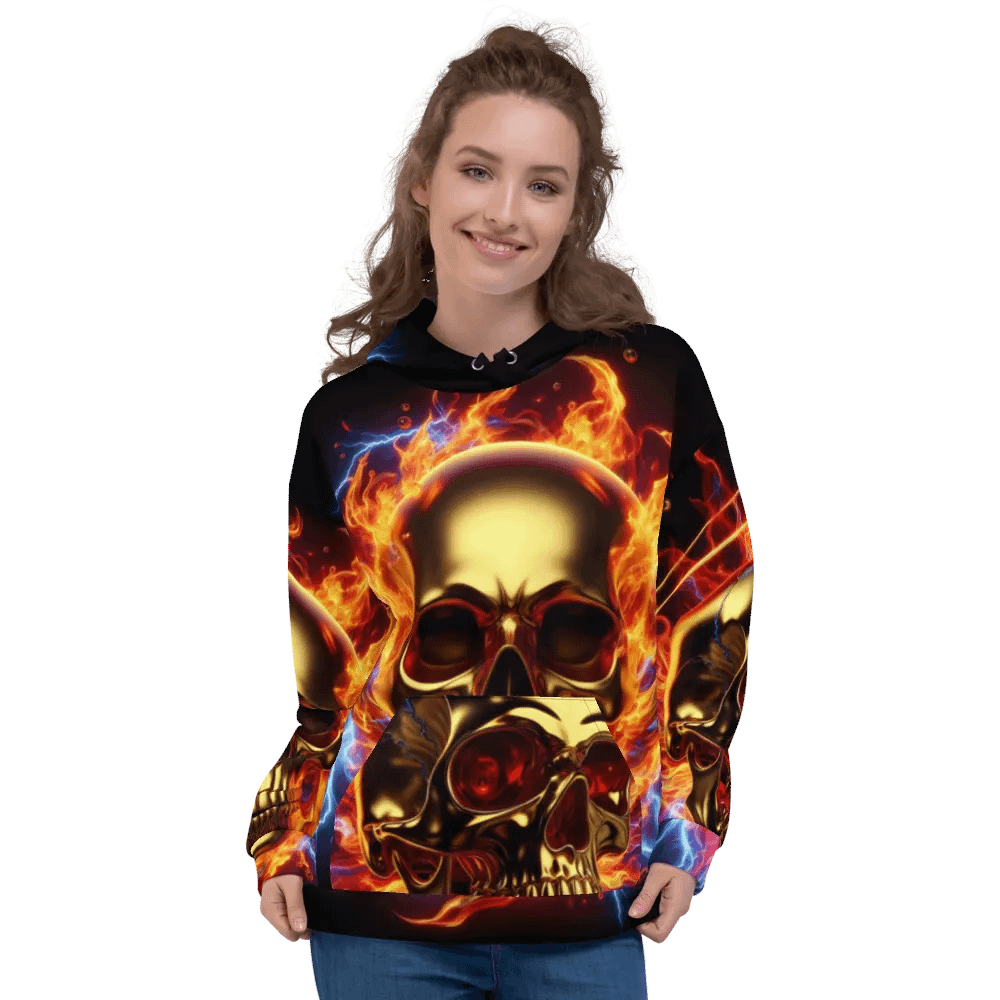 Ember Skull - Unisex Skull Hoodie #4 product image (3)