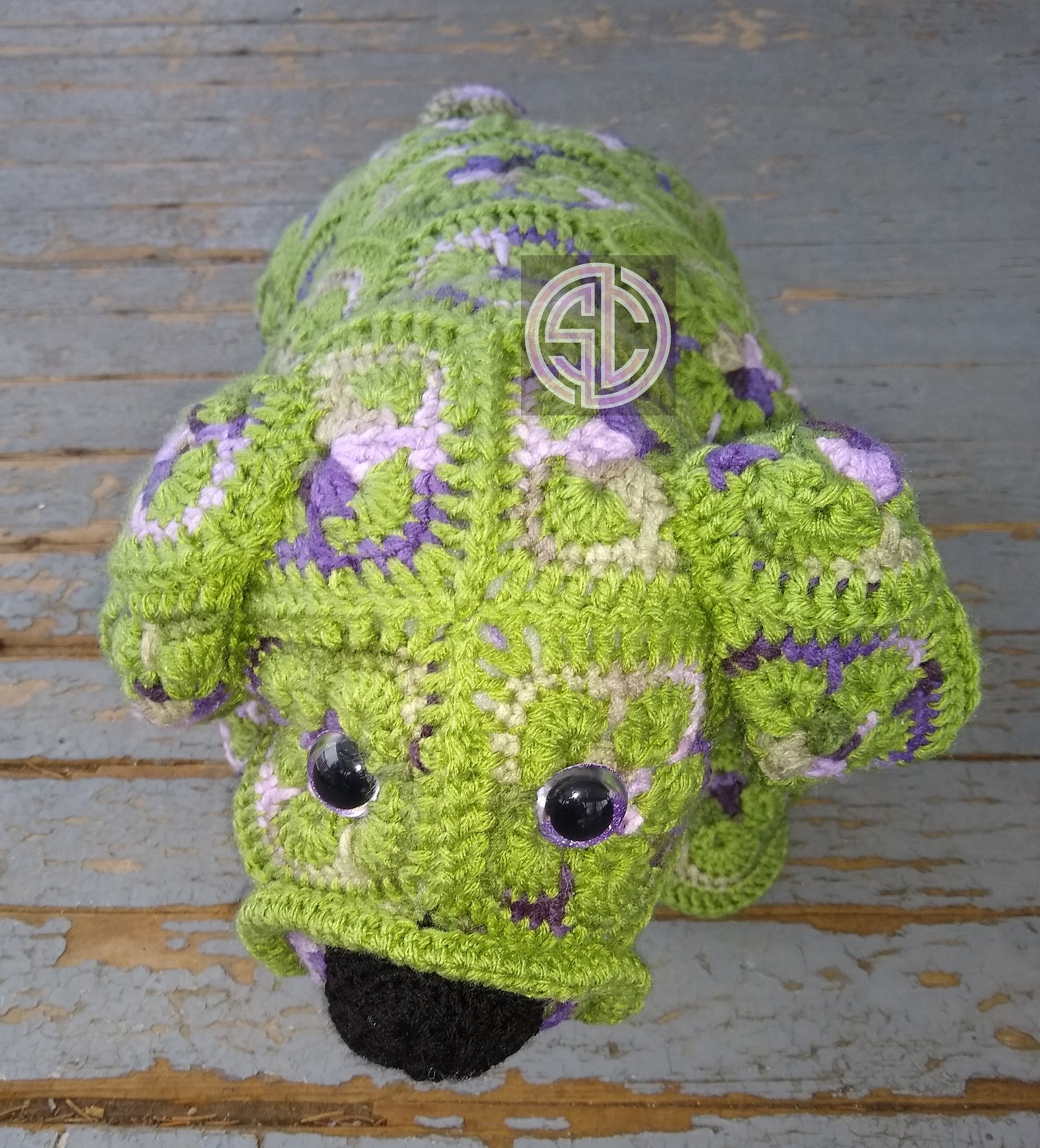 African Flower Bulldog Amigurumi 🐑 product image (1)