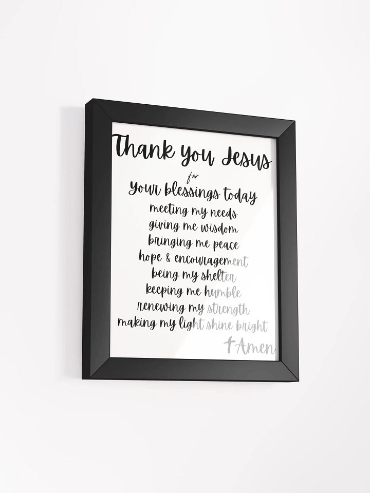 Thank You Jesus Framed Matte Poster product image (13)