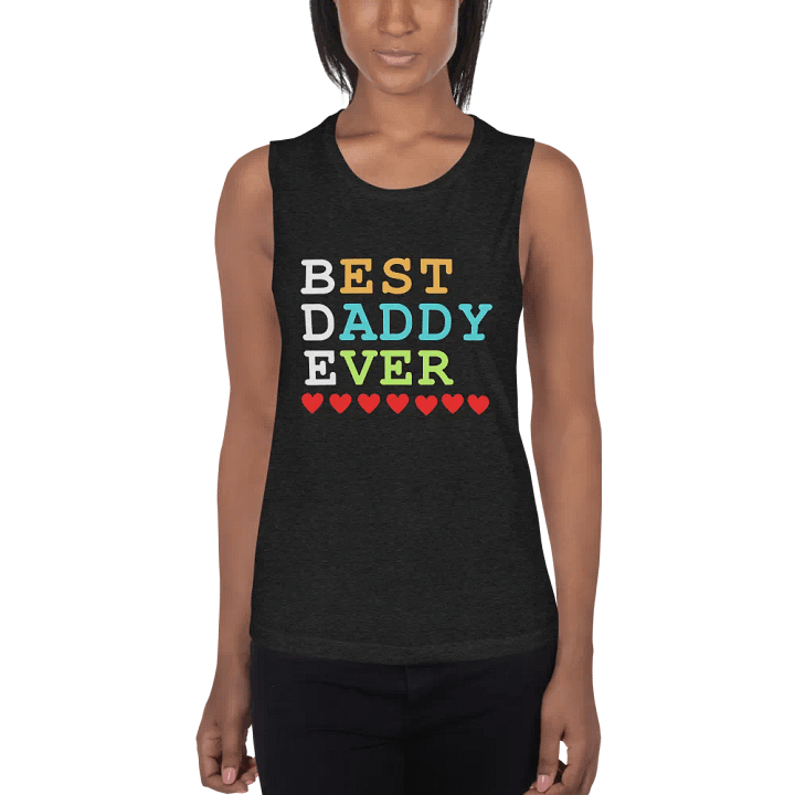Best Daddy Ever Bella+Canvas Women's Flowy Muscle Tank product image (1)