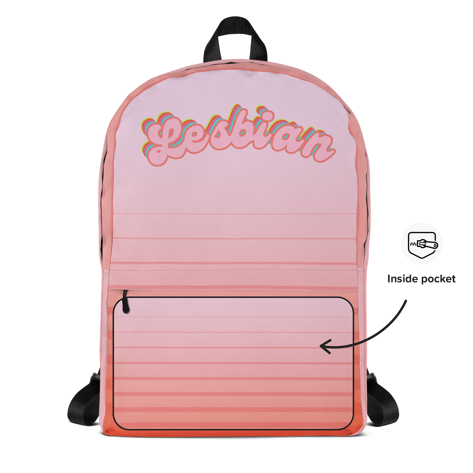 LGBTQIAP2S+ 2025, Curved Lesbian, Backpack product image (5)