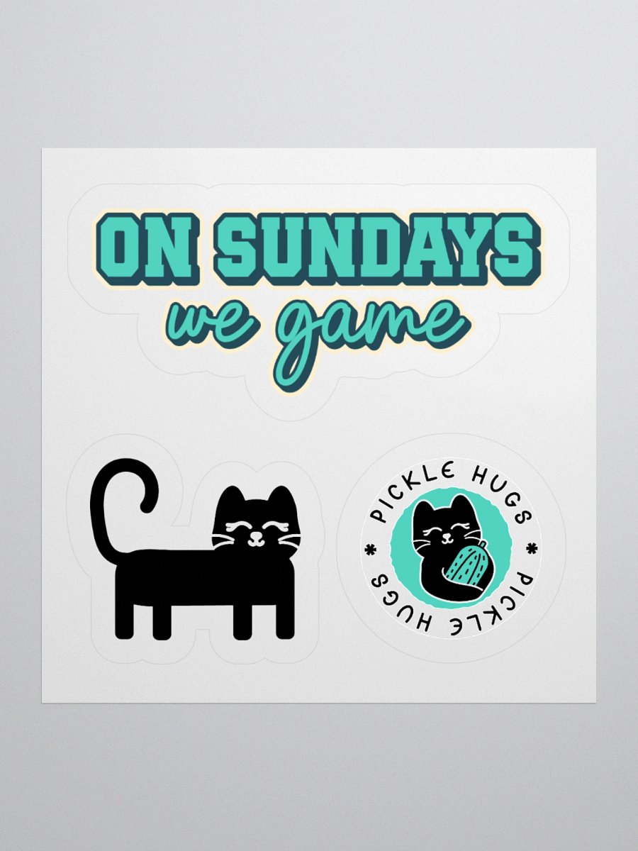 On Sundays We Game Sticker Sheet product image (2)