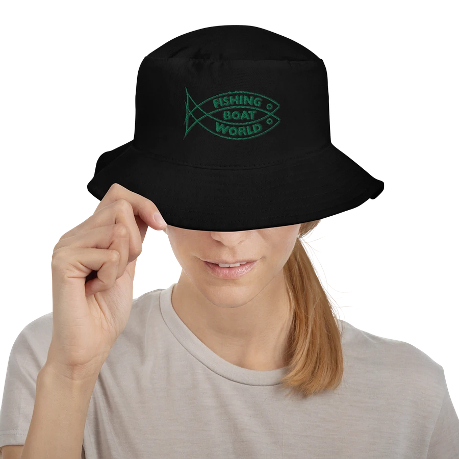 Fishing Boat World Logo Bucket Hat product image (7)