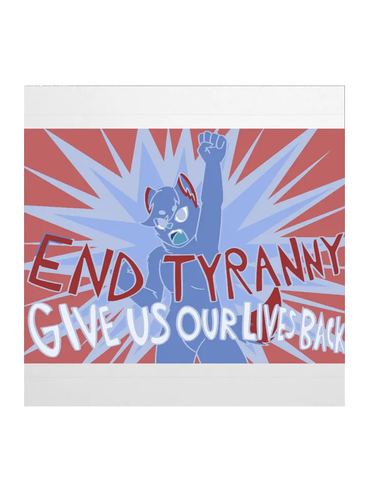 End Tyranny Kiss Cut Sticker product image (1)