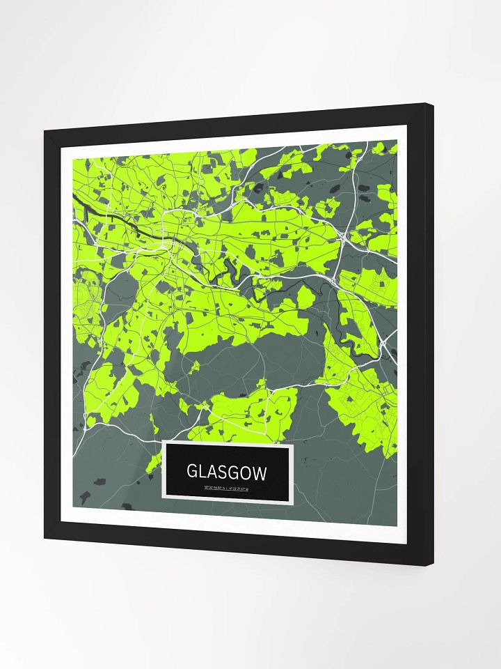 Framed Square Glasgow Art Maps product image (2)