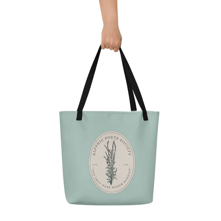 Sapphic Poets Society Lavender Emblem Tote Bag product image (6)