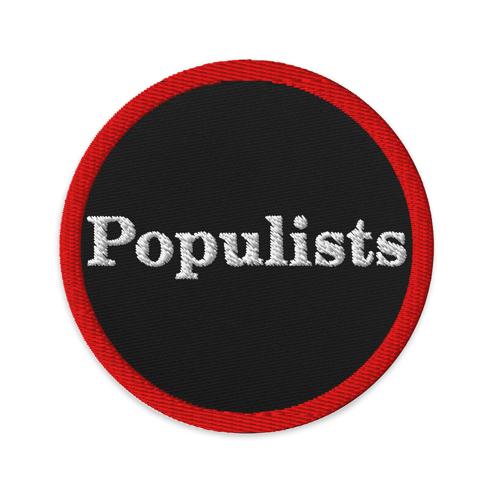 Populists Embroidered Patch product image (1)