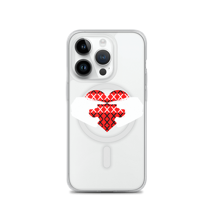 Valentine Matching Off-Road Helmet Heart (White) Phone Case product image (2)