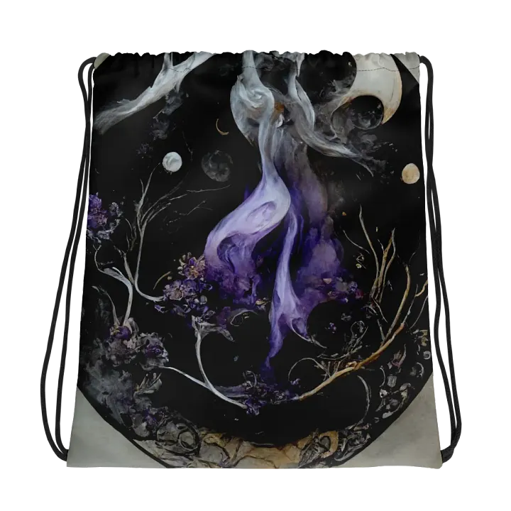 Mystic Moonlit Dreams Drawstring Bag product image (1)