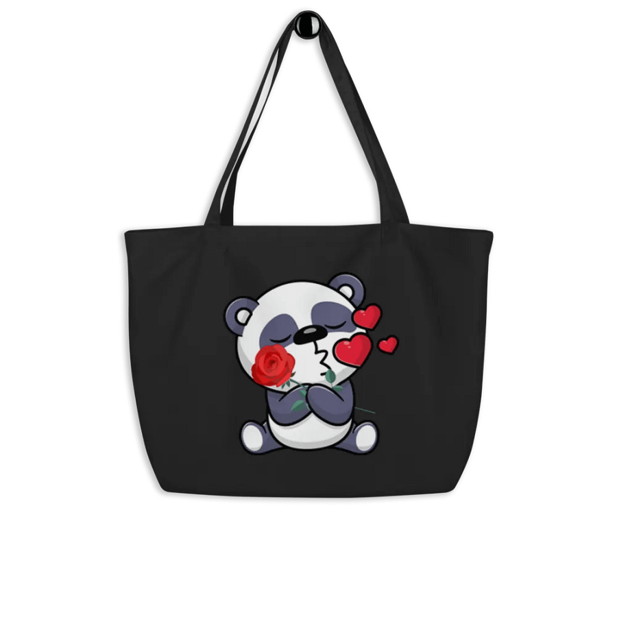 Panda Love Organic Tote Bag product image (8)