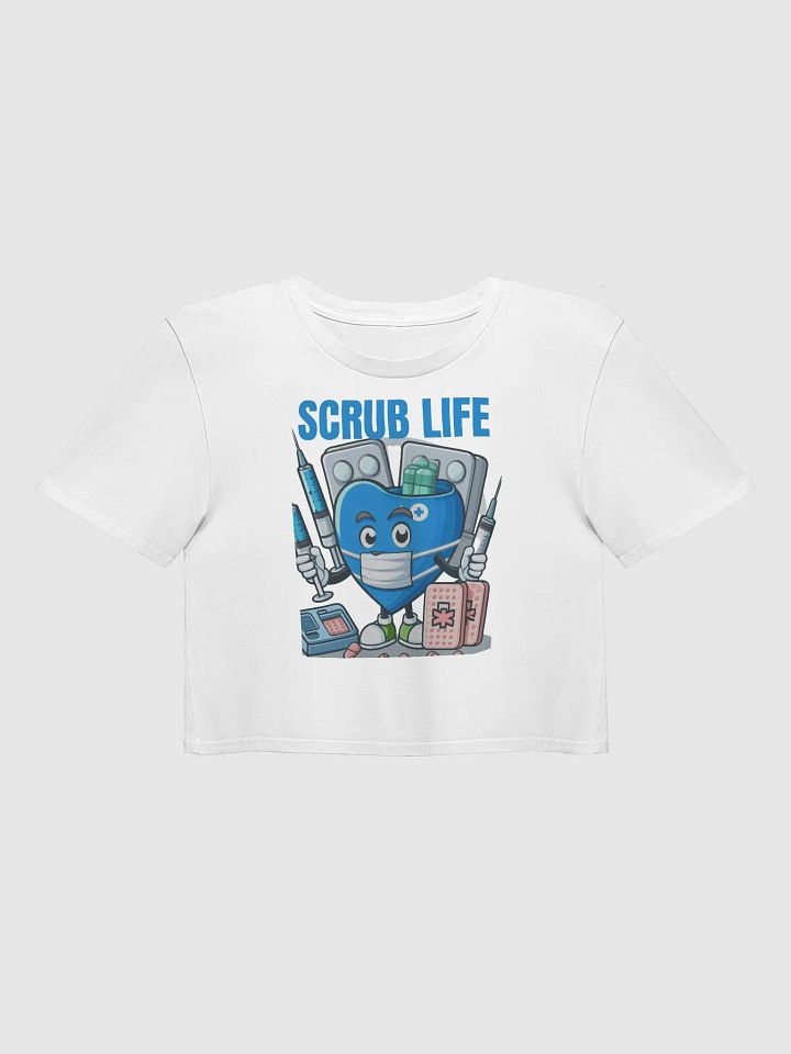 Syringe, heart, mask , and cartoon Crop Top product image (8)