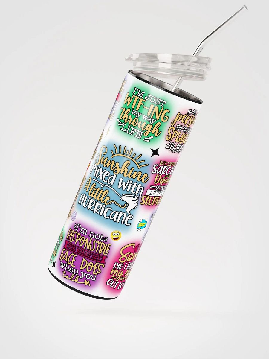 Sassy Stainless: Colorful Expression Stainless Steel Tumbler product image (3)