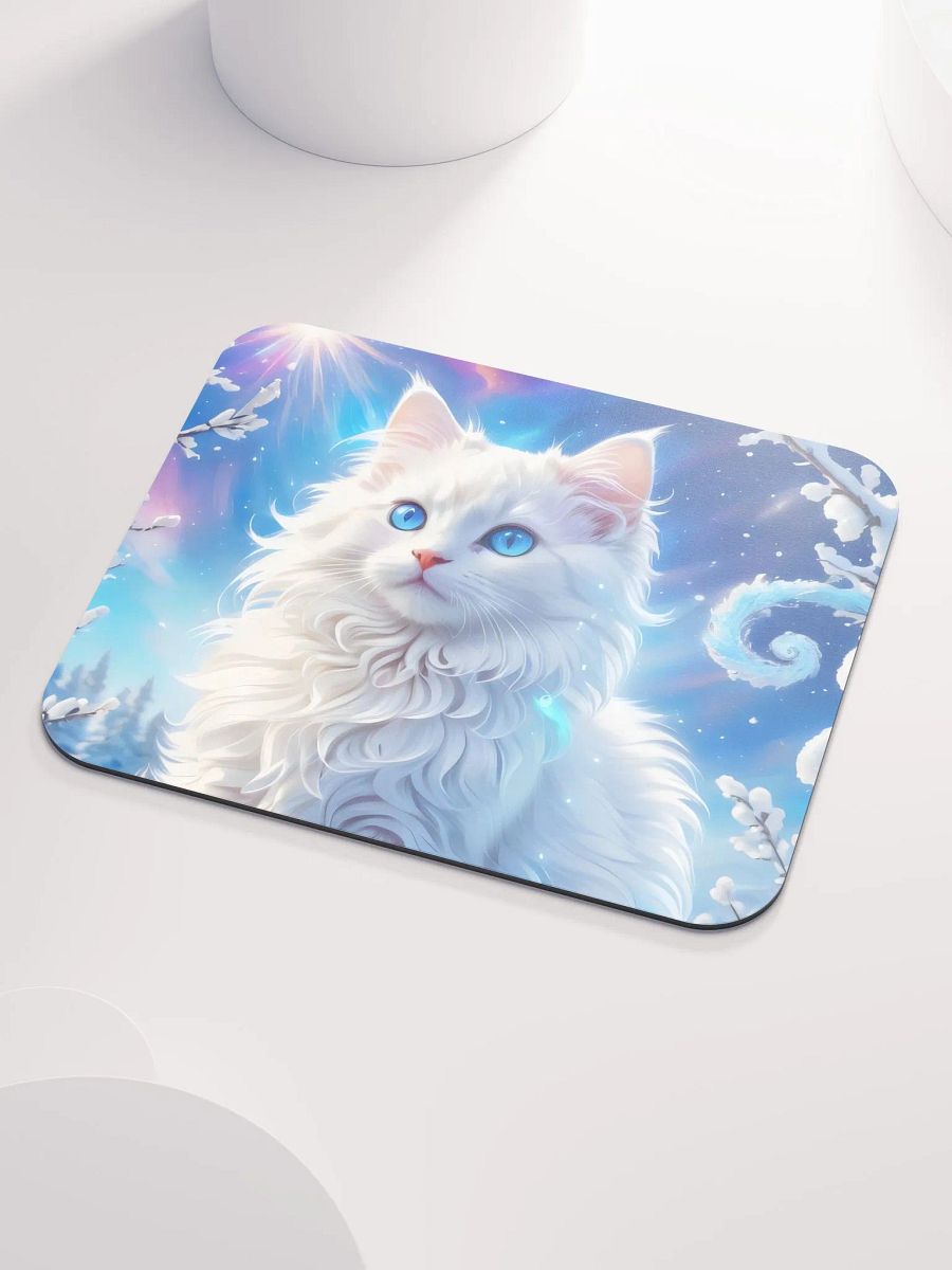 The Fluffiest Winter Kitten Mouse Pad product image (4)