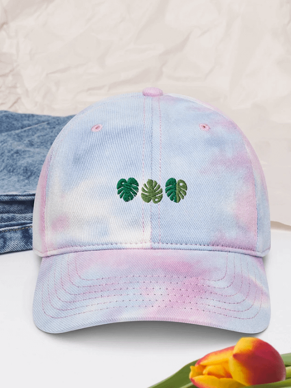 monstera embroidered hat product image (1)