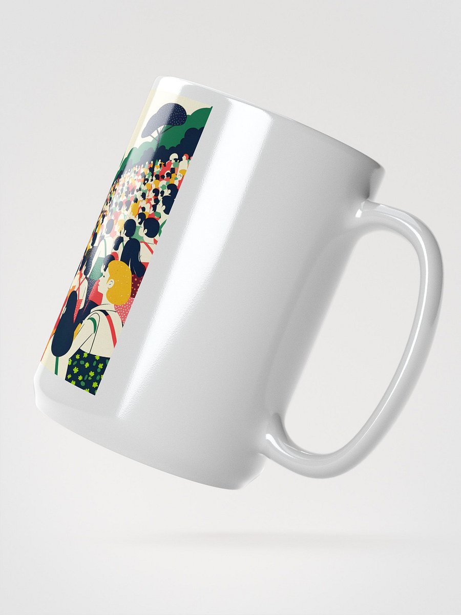 Unity in Diversity Crowd Art Glossy Mug product image (2)