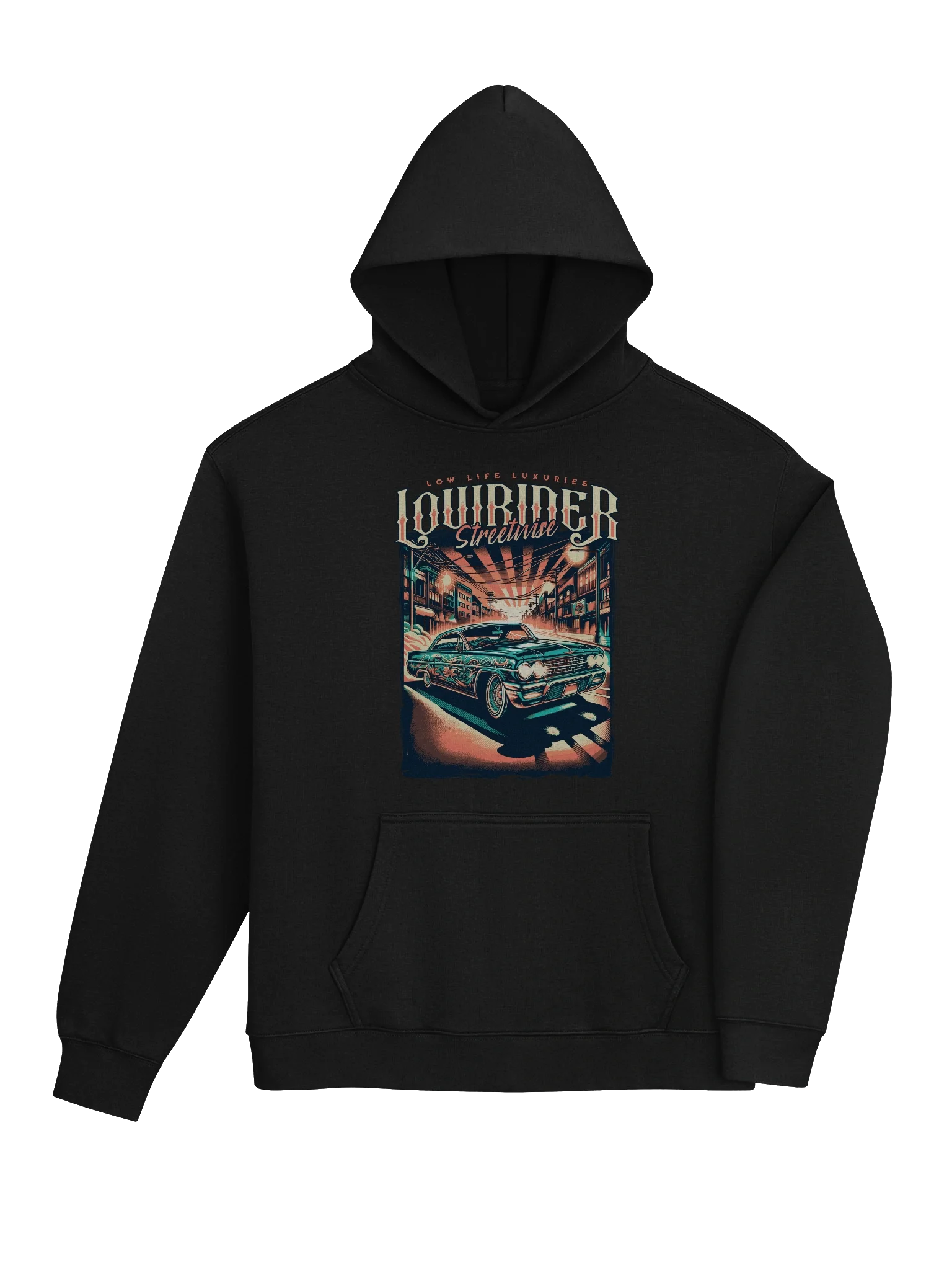 Stylish Retro Lowrider Hoodie for Streetwear Fashionista product image (4)