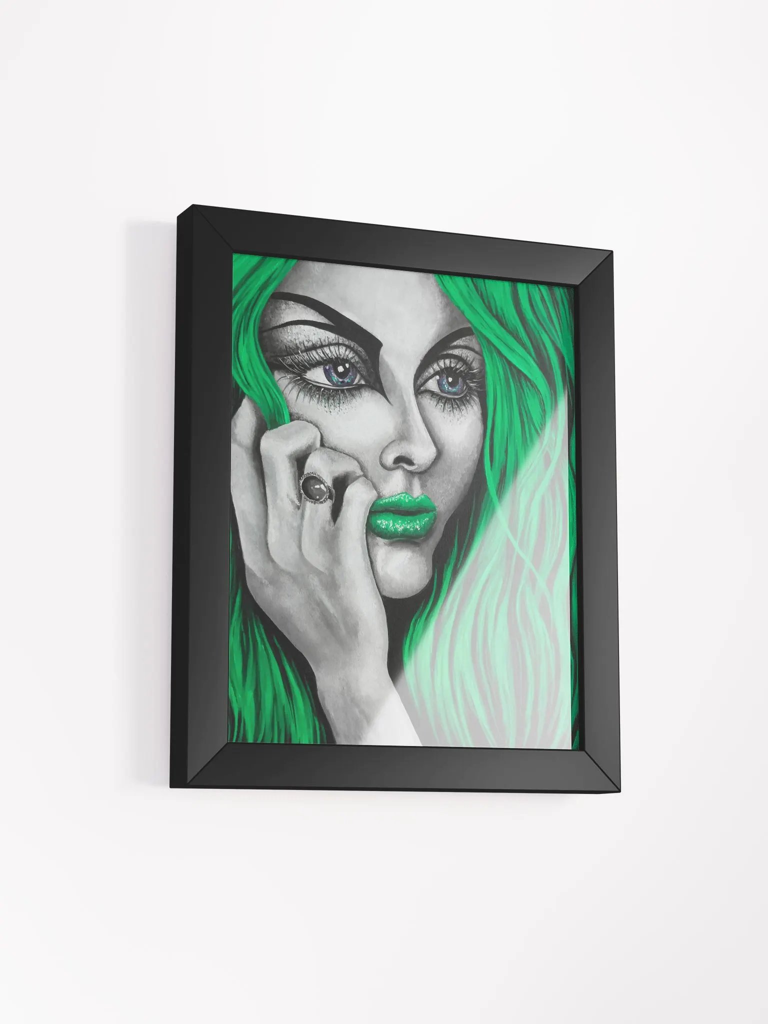 Eden 2024 in green framed print product image (2)