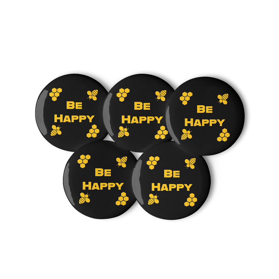 Be Happy Pin Badge product image (3)