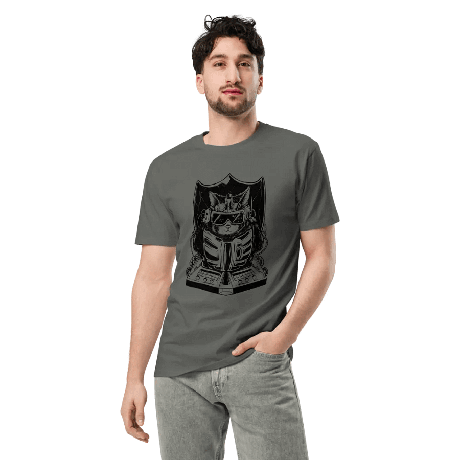 Techno Cat || AS Colour Unisex Premium T-Shirt product image (3)