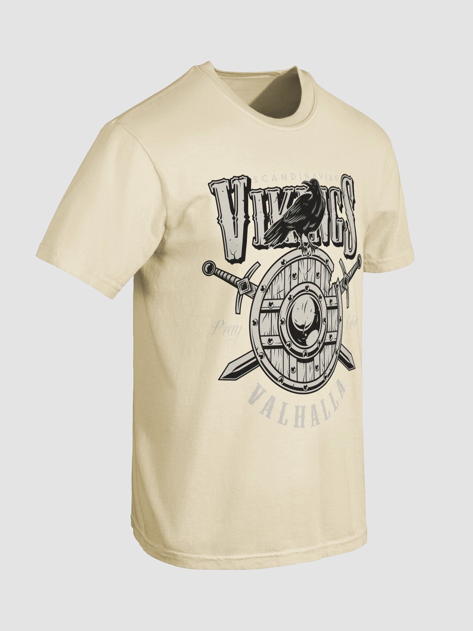 Nordic Raven Shield Unisex T-Shirt product image (39)