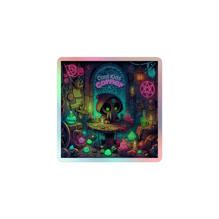 Cool Kids Corner Holographic Sticker product image (1)