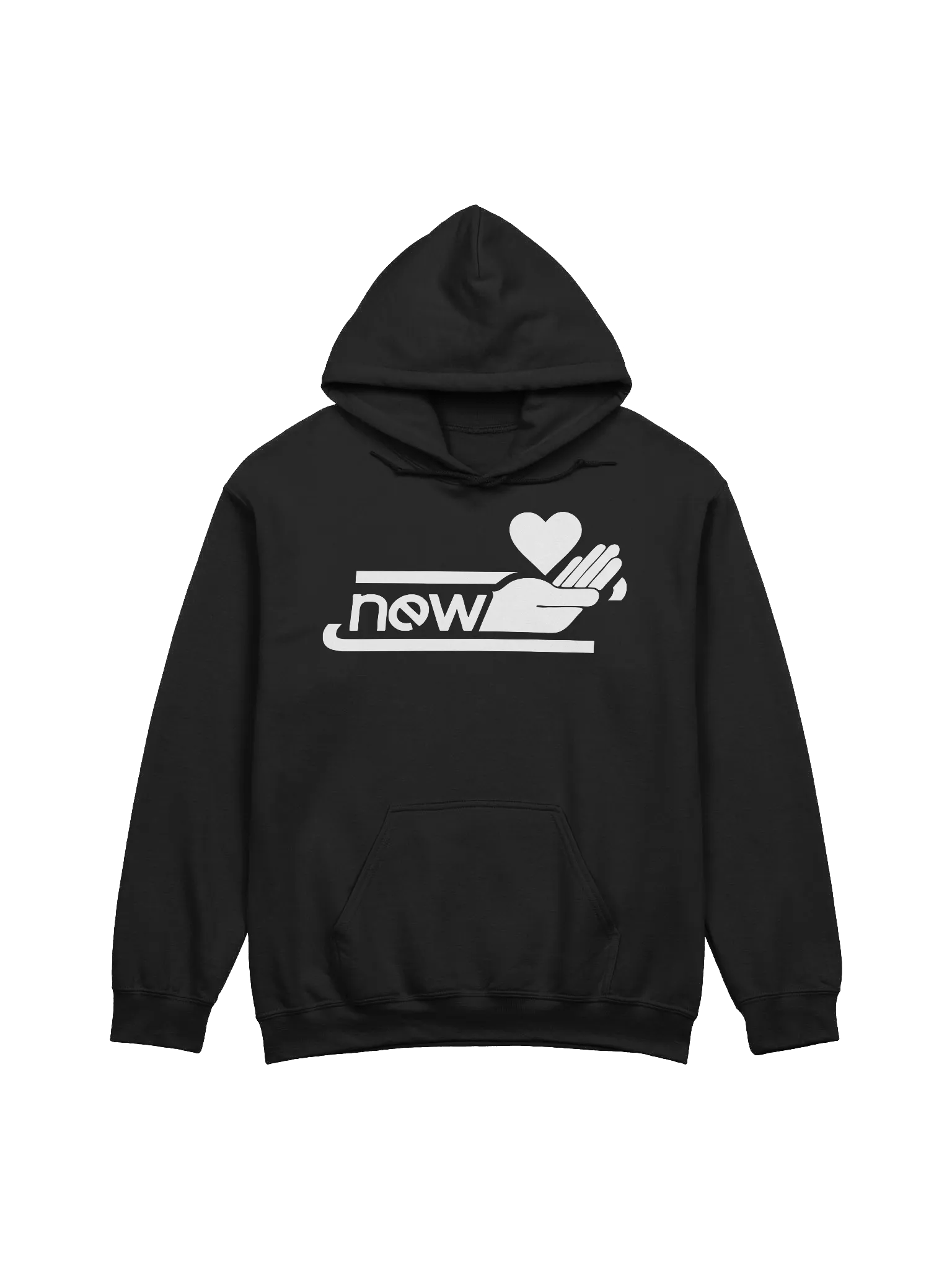 newLove black hoodie product image (1)