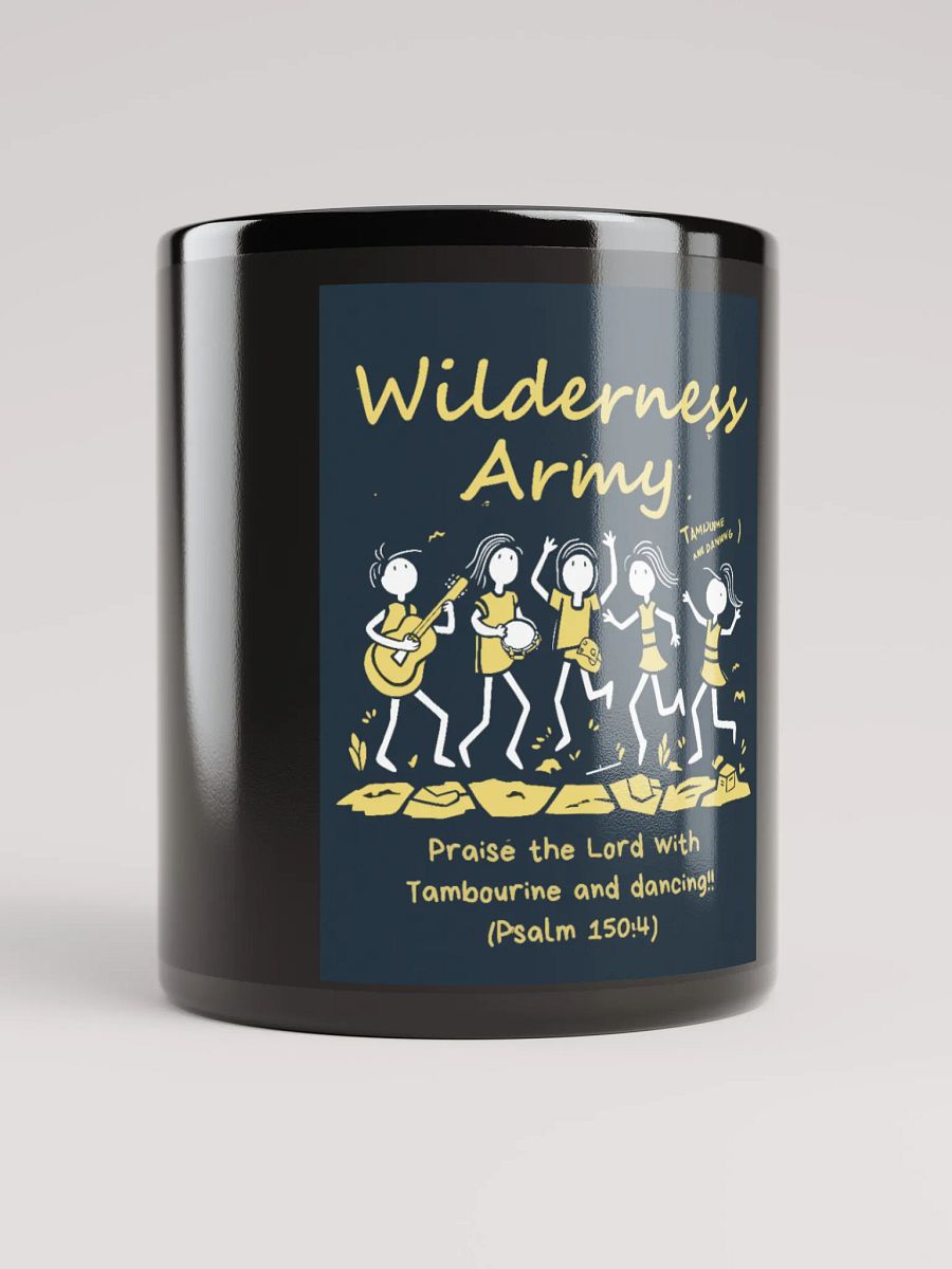 Black Wilderness Army Tambourine Dance Glossy Mug product image (5)