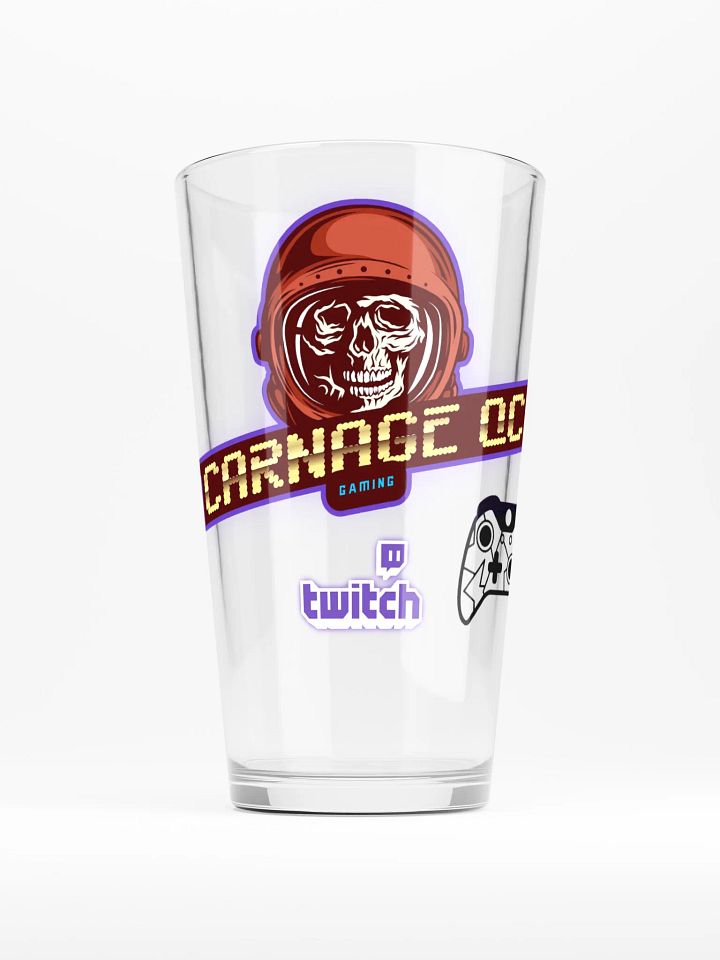 CARNAGE QC Gaming Skull Shaker Pint Glass product image (1)