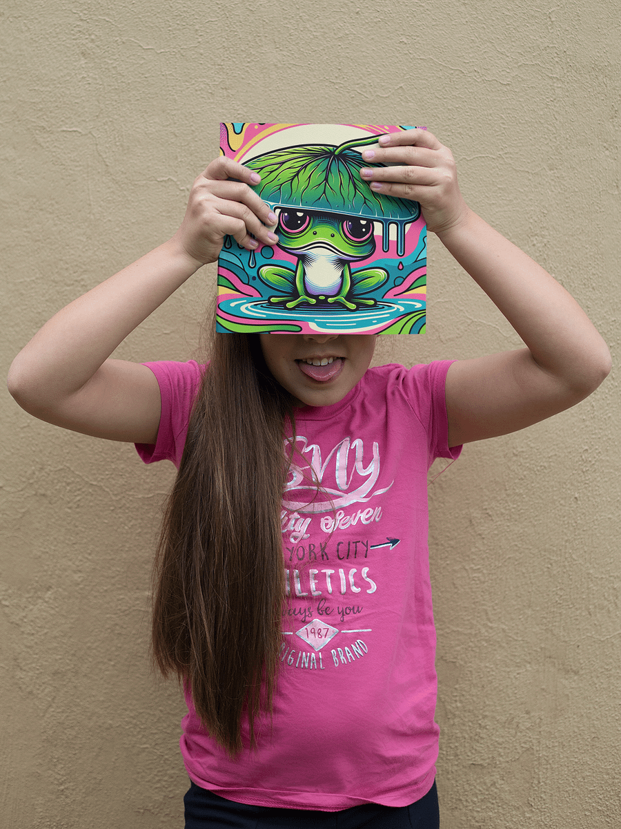 Colorfull Retro Frog Poster in Five Sizes product image (4)
