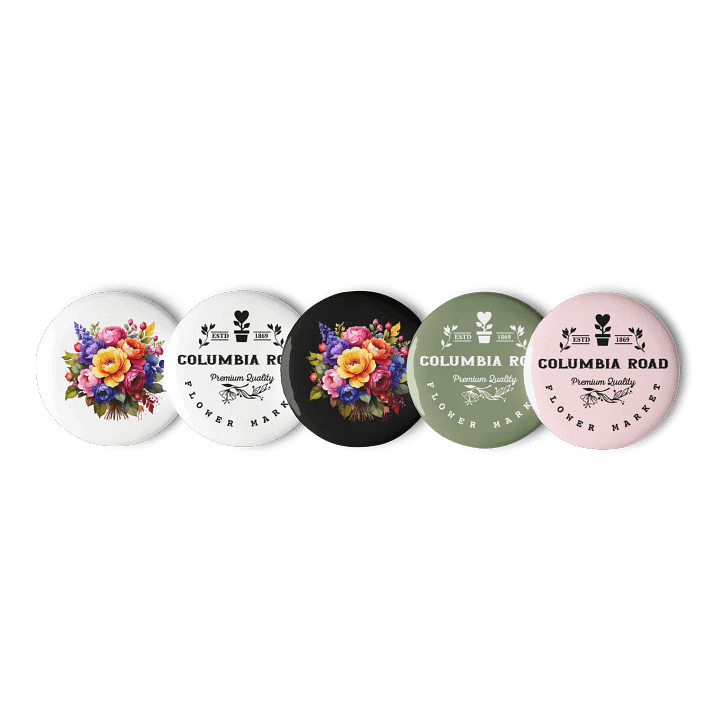 Columbia Road Market Badge Set (Floral) product image (1)