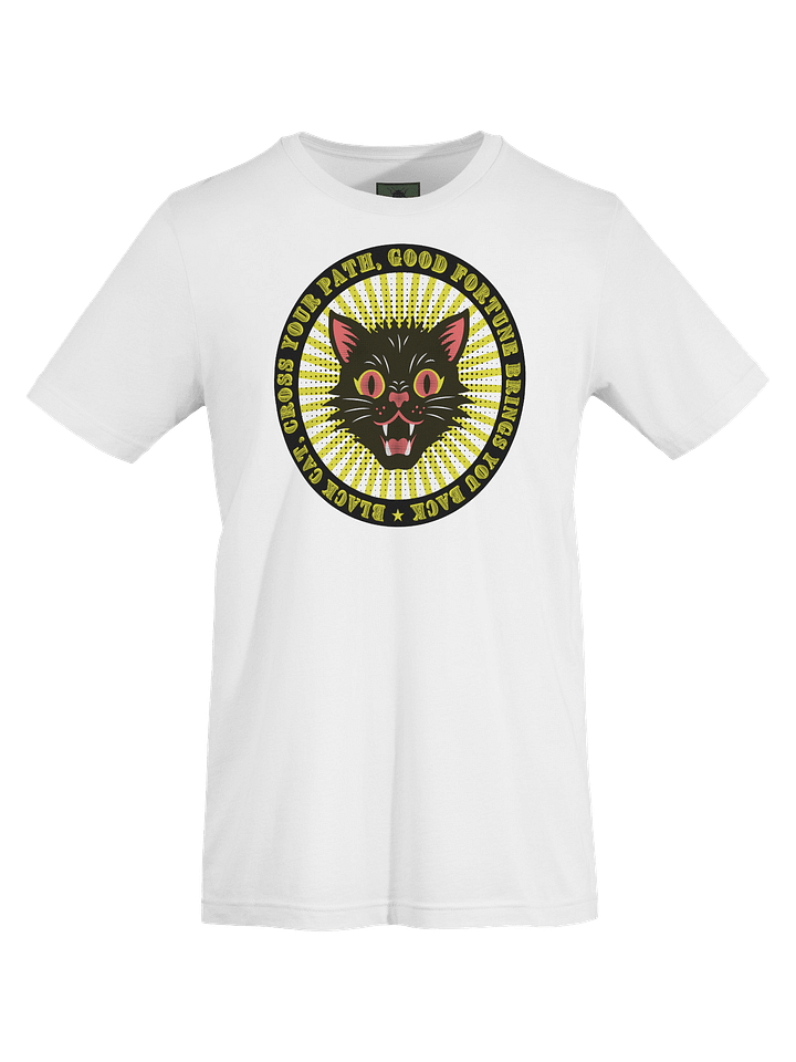 Lucky Black Black Cat Graphic T-Shirt product image (1)