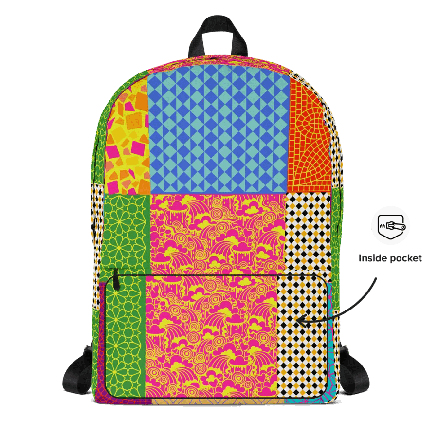 Geometric Fusion All-Over Print Backpack product image (10)