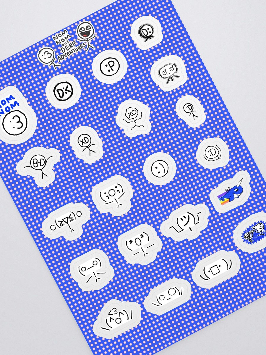 NOM NOM Mini Stickers! (21 STICKER PACK) product image (1)