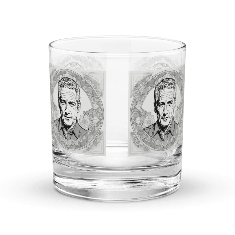 Serious Man Portrait Rocks Glass Set product image (1)