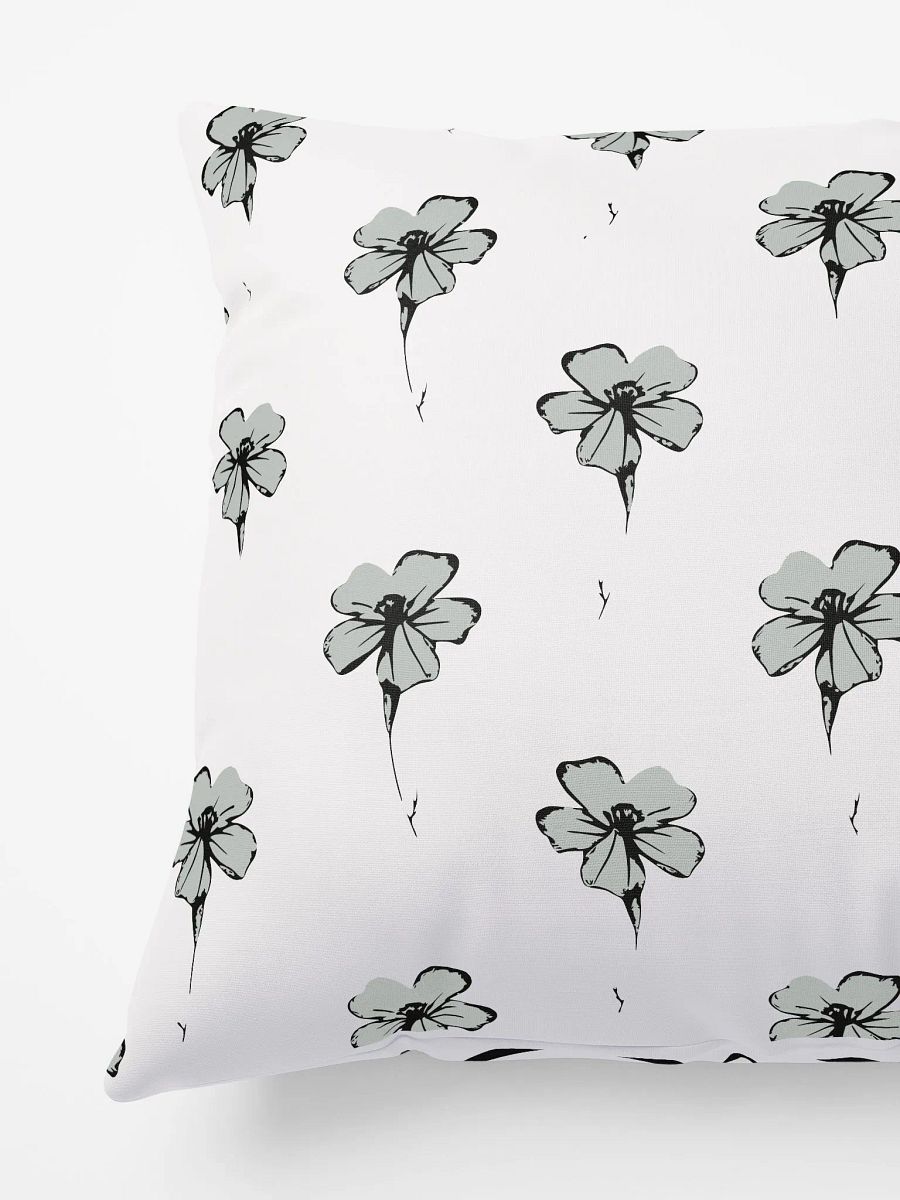 Monochrome Maze Floral Pillow product image (4)