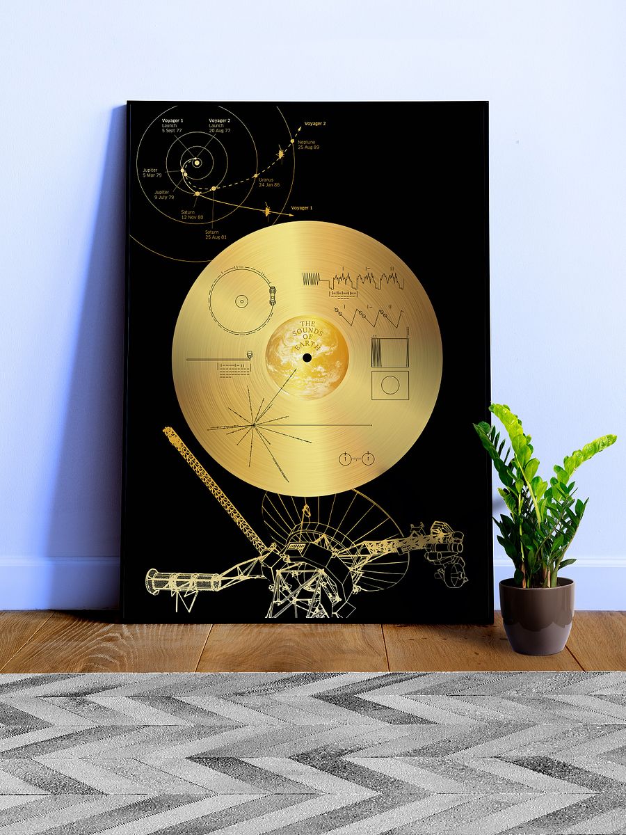 NASA Voyager 1 Golden Record — space poster, science print product image (3)