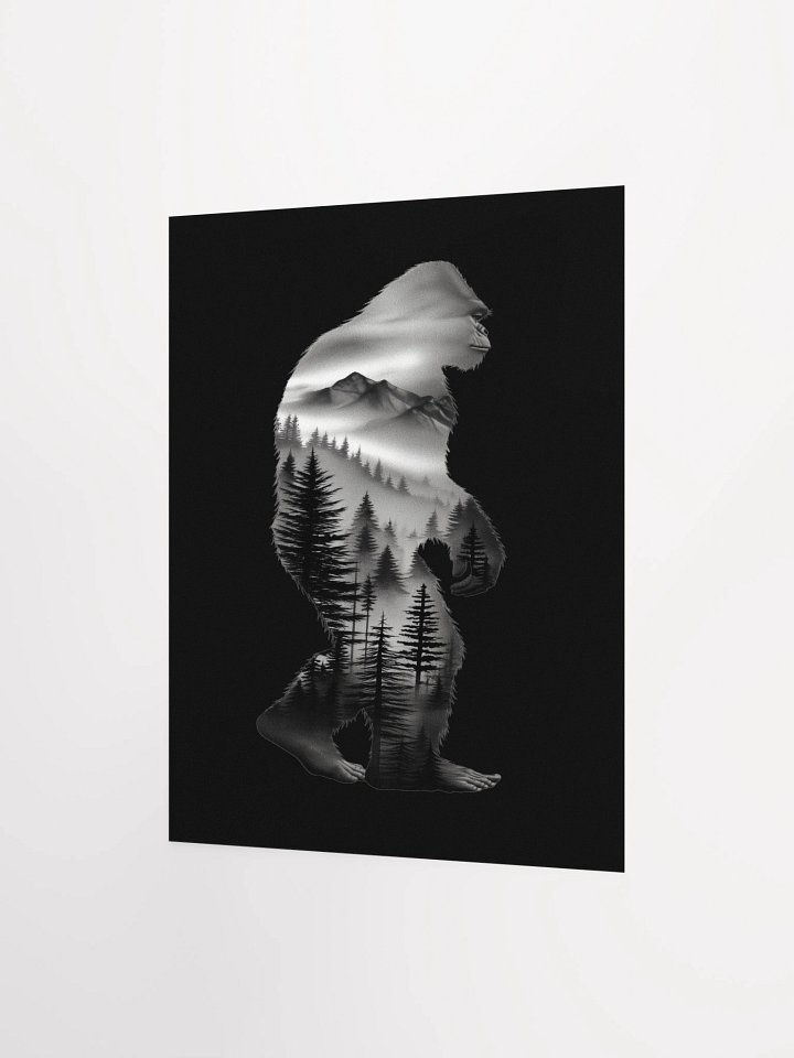 Sasquatch Silhouette Matte Unframed Wall Art Paper Canvas product image (6)