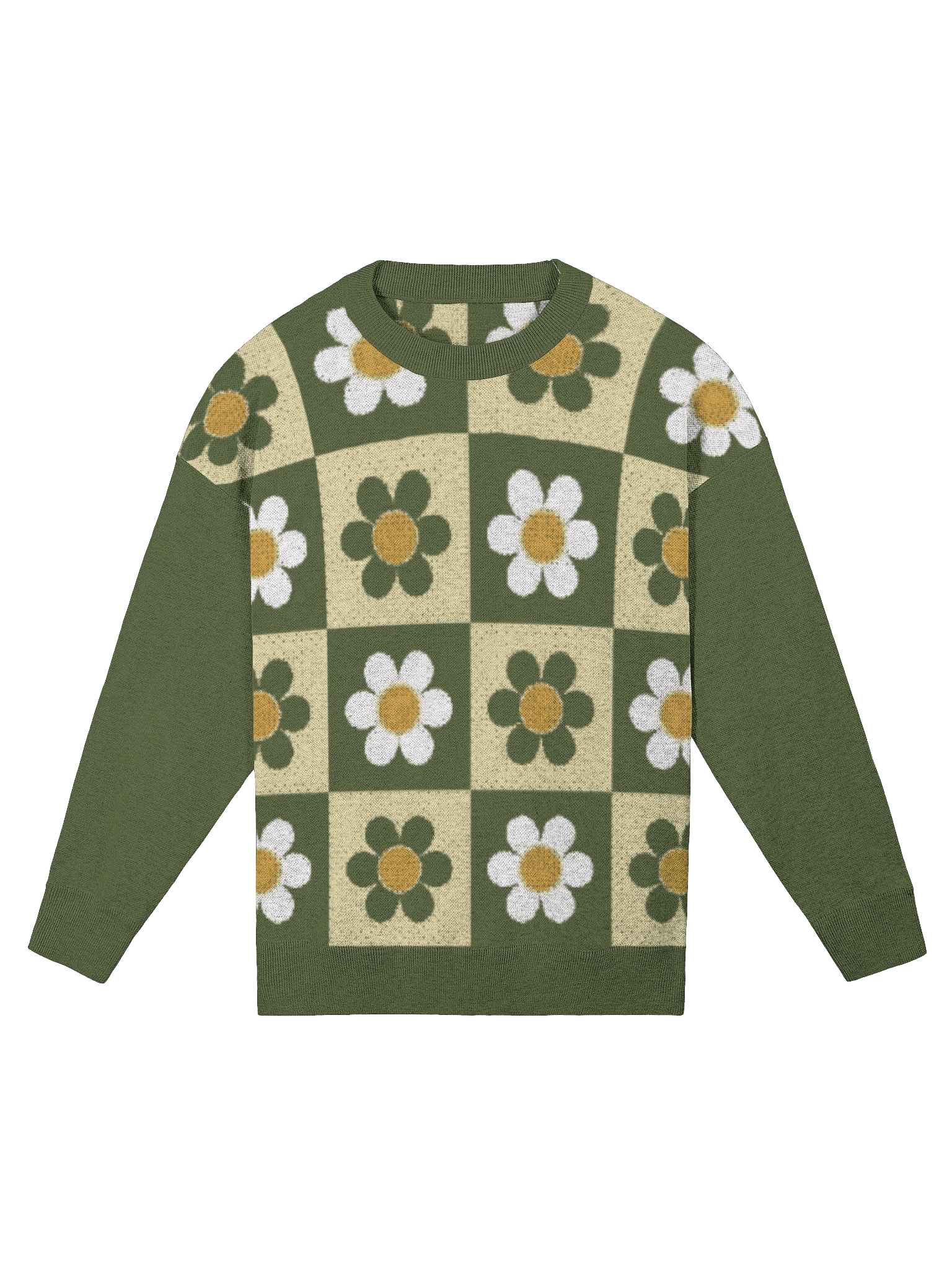 Chill Blossom Checkerboard Sweater product image (2)