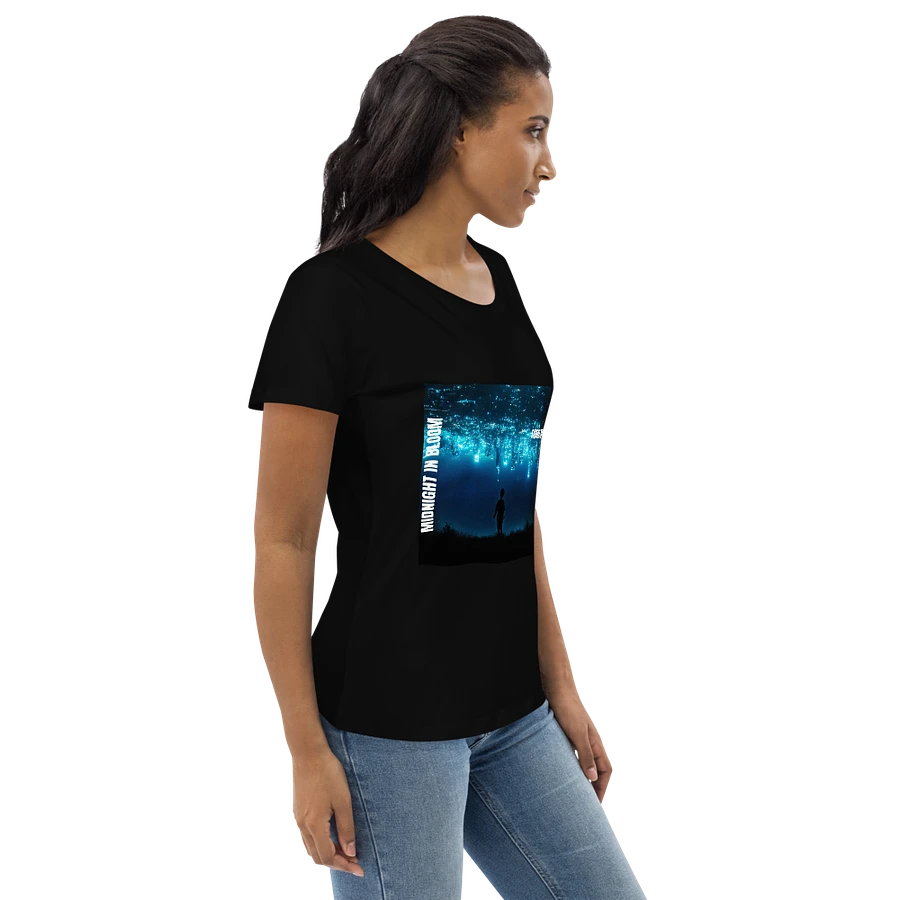 MIDNIGHT IN BLOOM (Women's fit) Organic cotton (Black) product image (5)