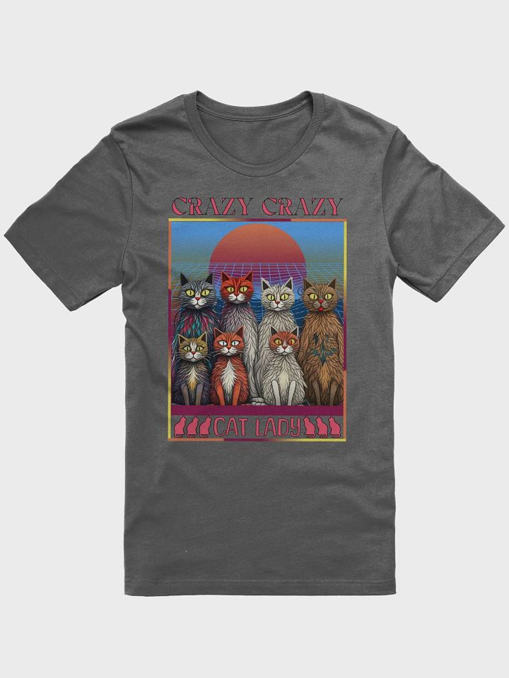Crazy Crazy Cat Lady Retro T-Shirt product image (1)