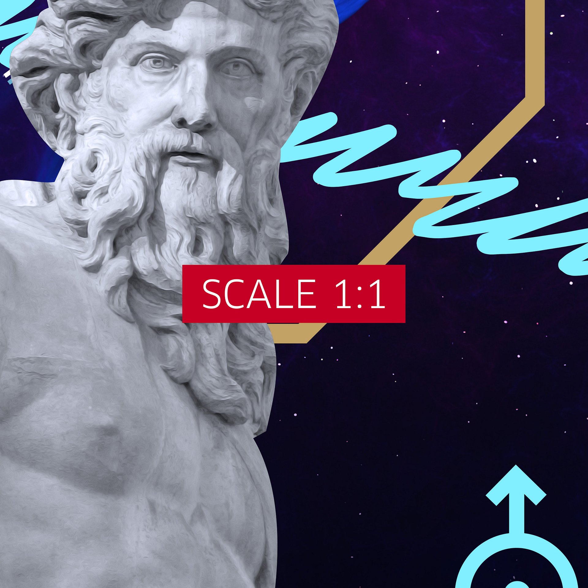Synthwave Gods and Planets: Uranus (lat. Caelus) [synthwave/vaporwave/retrowave/cyberpunk] — aesthetic poster, retrowave poster, neon poster product image (5)