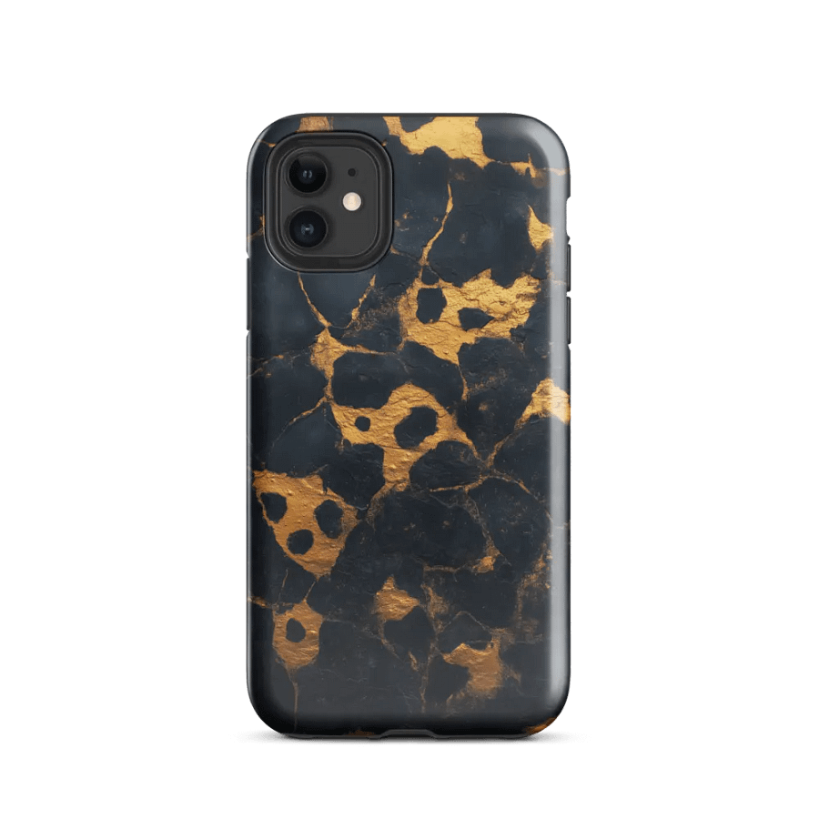 Gold Black Leopard Spots - Tough Phone Case product image (2)