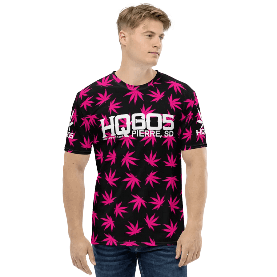 HempQuarters Pink Marijuana Leaf Shirt product image (2)