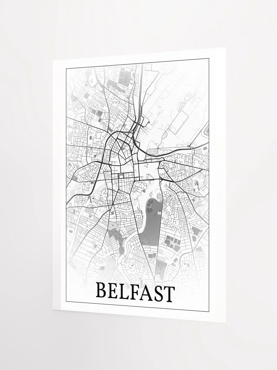 Belfast, Northern Ireland, city map print product image (10)