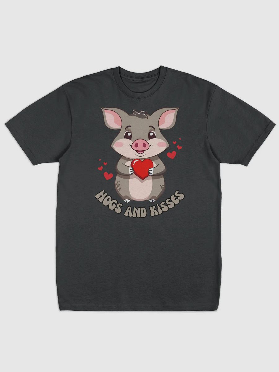 Hogs and Kisses Cute Valentine's Day T-shirt product image (1)