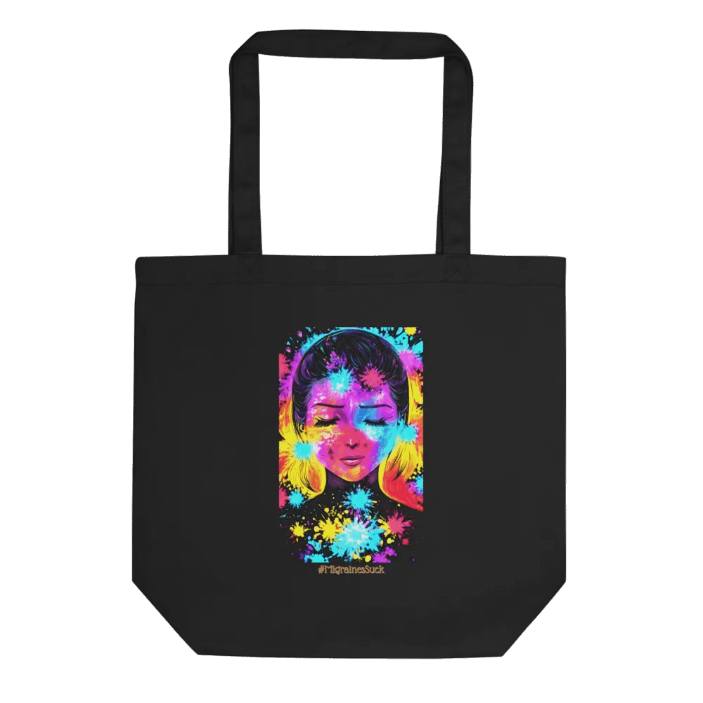 Migraines, Ocular Starbursts, Black Tote product image (1)