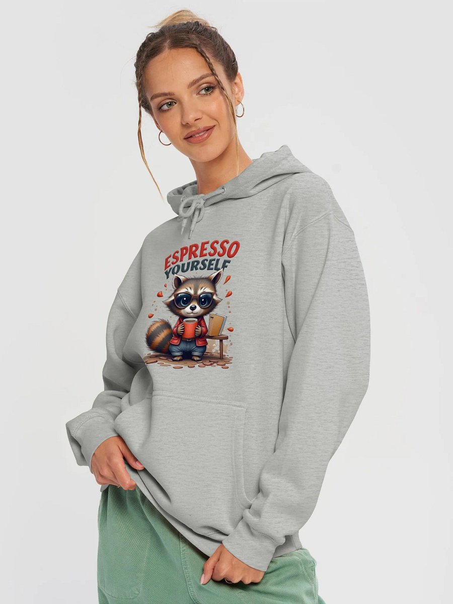 Espresso Yourself Raccoon Premium Hoodie product image (8)