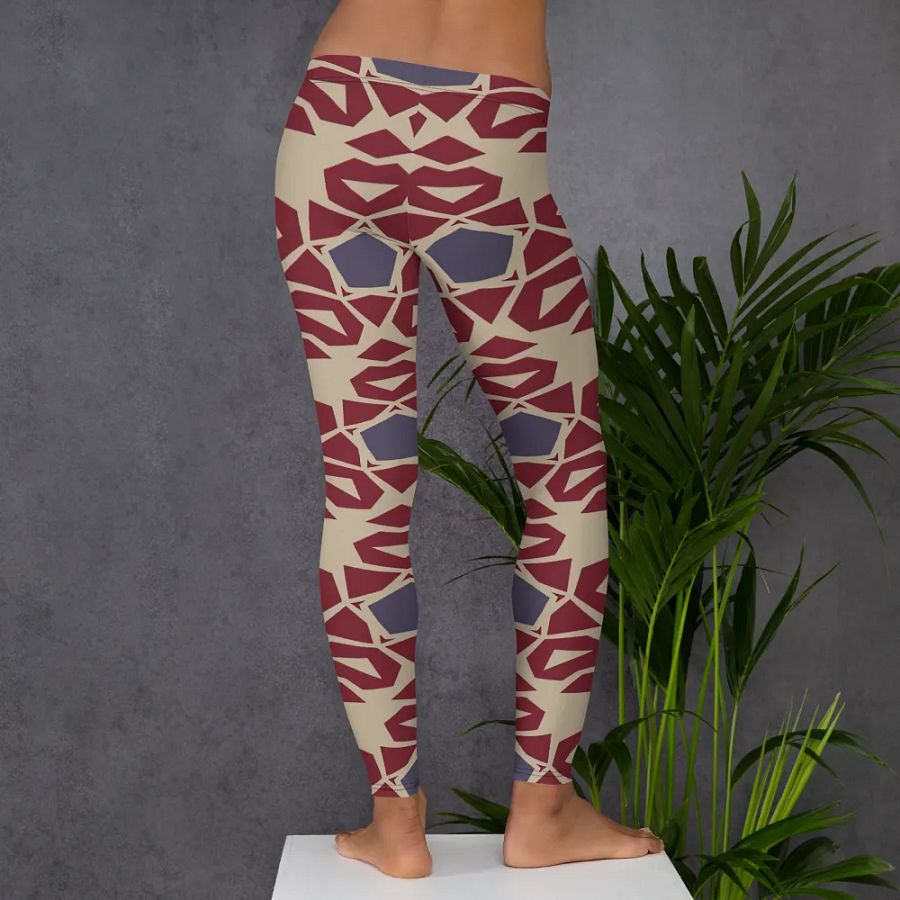 Symmetric Chic: Custom All-Over Print Leggings product image (6)