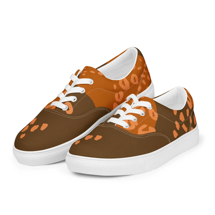 Organic Orange Leopard Print Canvas Shoes product image (4)