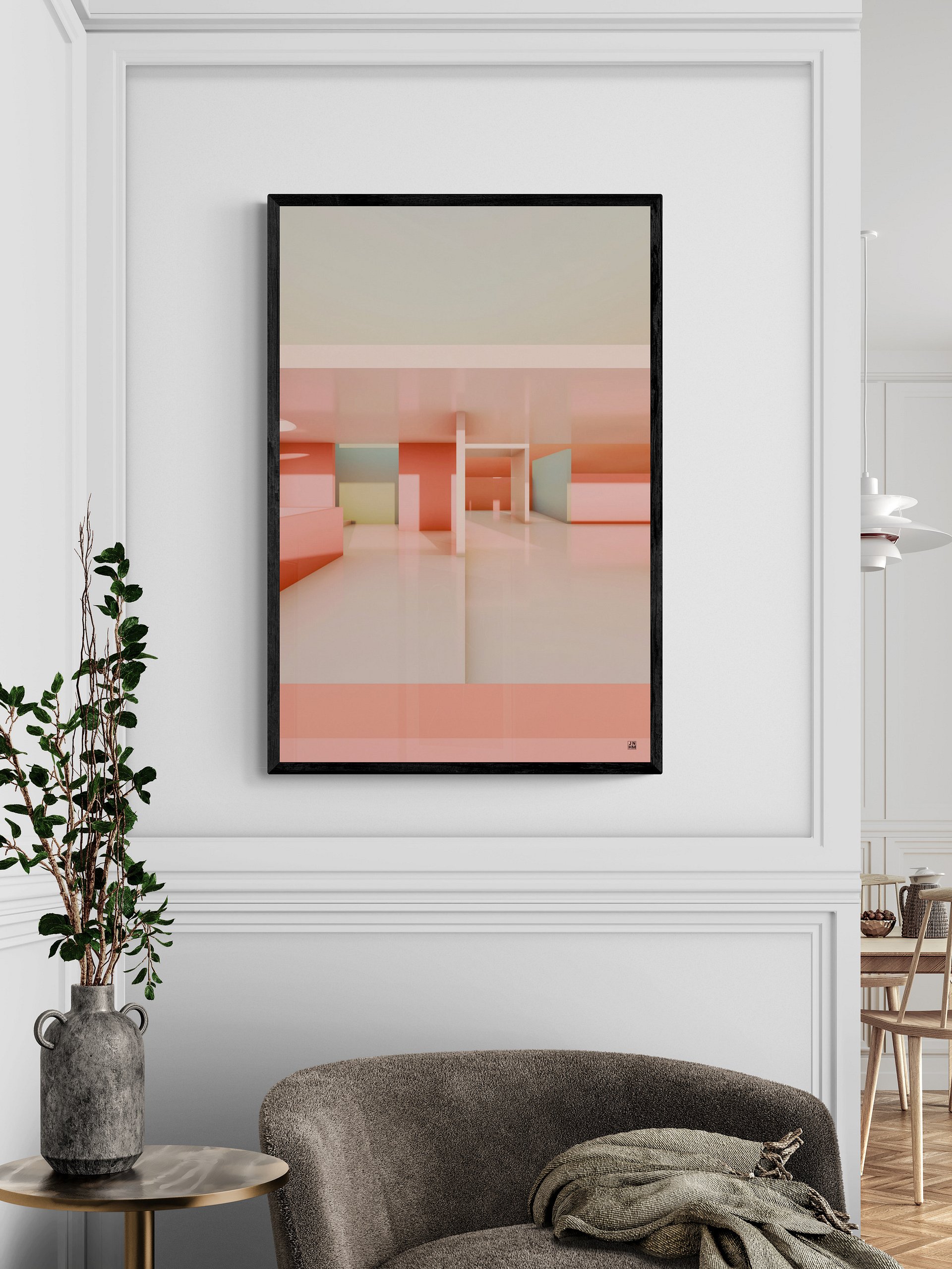 Architectural Landscape - Summer Pastel 02 24"x36" product image (1)